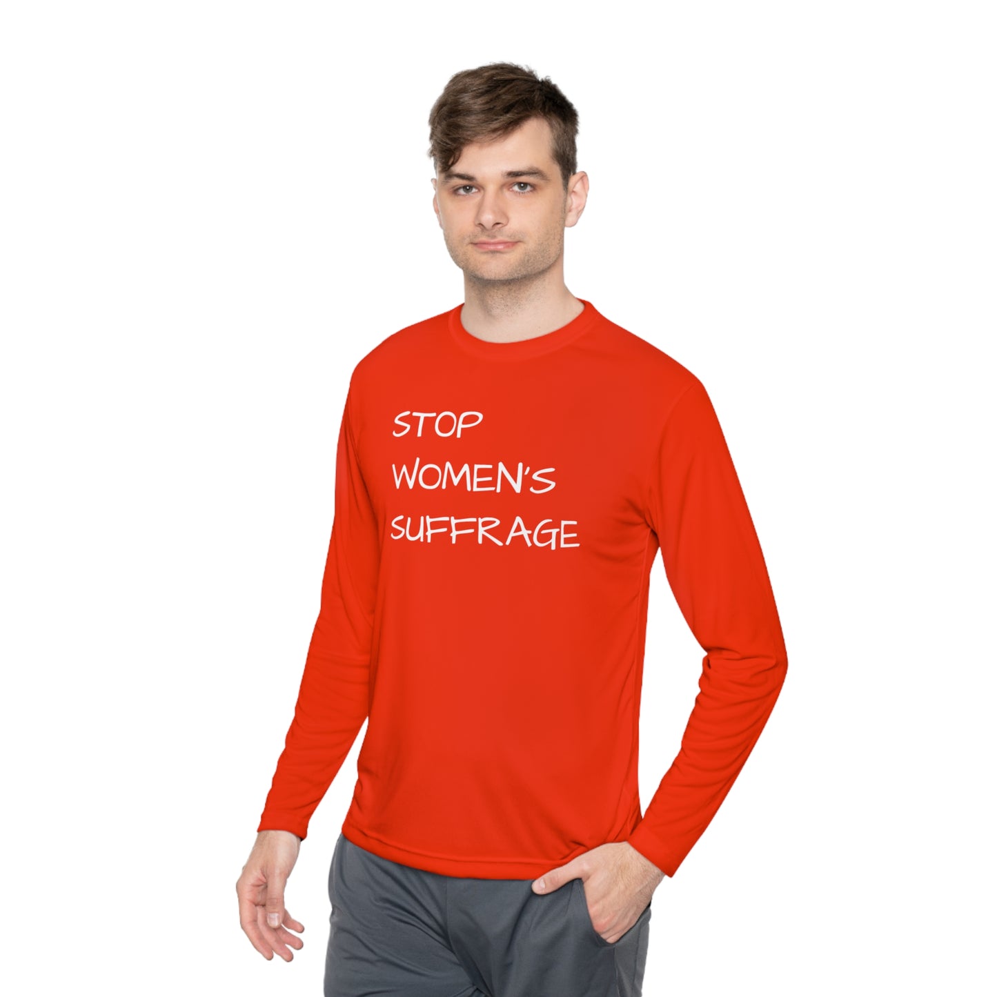 "End Women's Suffrage" Unisex Lightweight Long Sleeve Tee