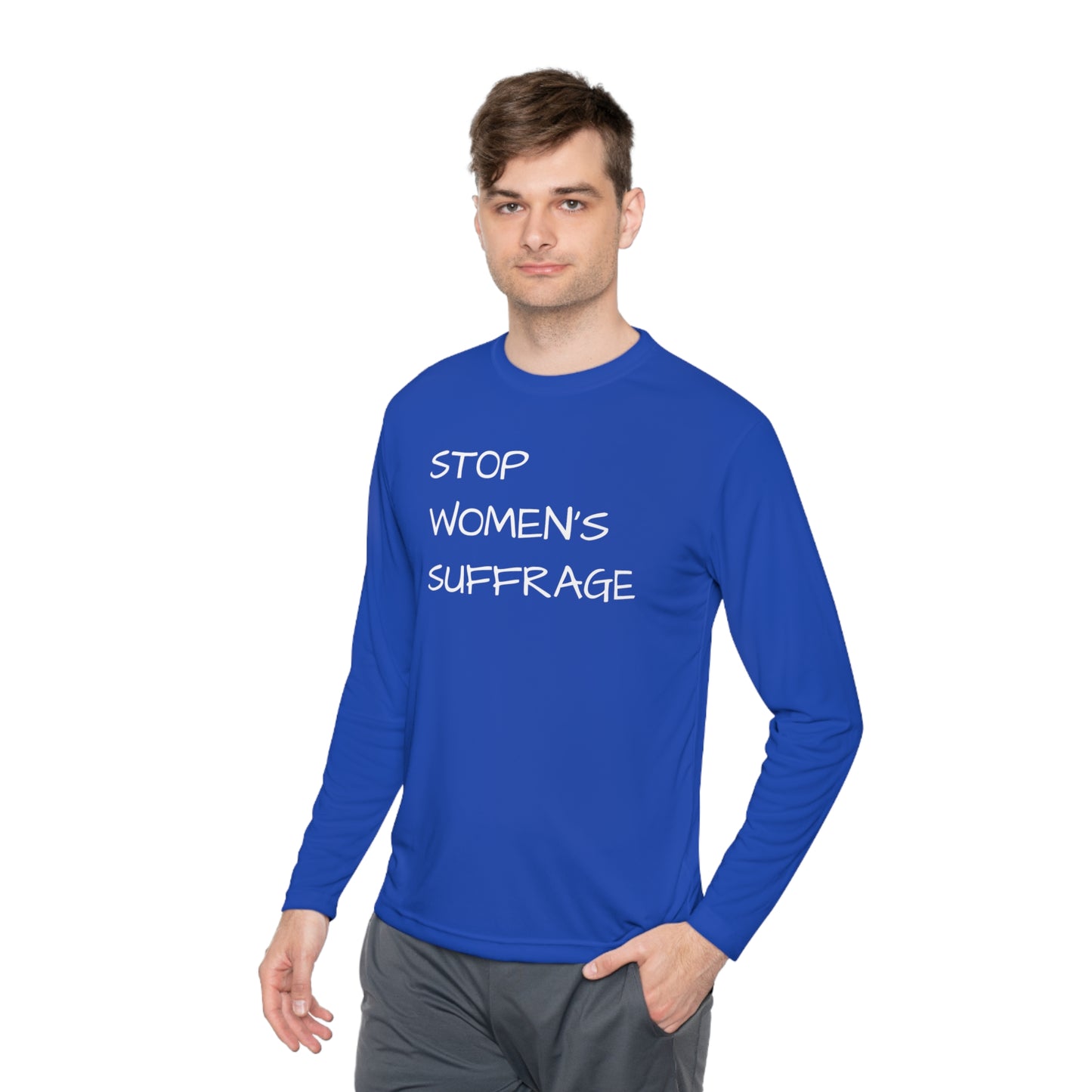 "End Women's Suffrage" Unisex Lightweight Long Sleeve Tee