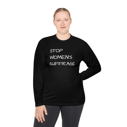 "End Women's Suffrage" Unisex Lightweight Long Sleeve Tee