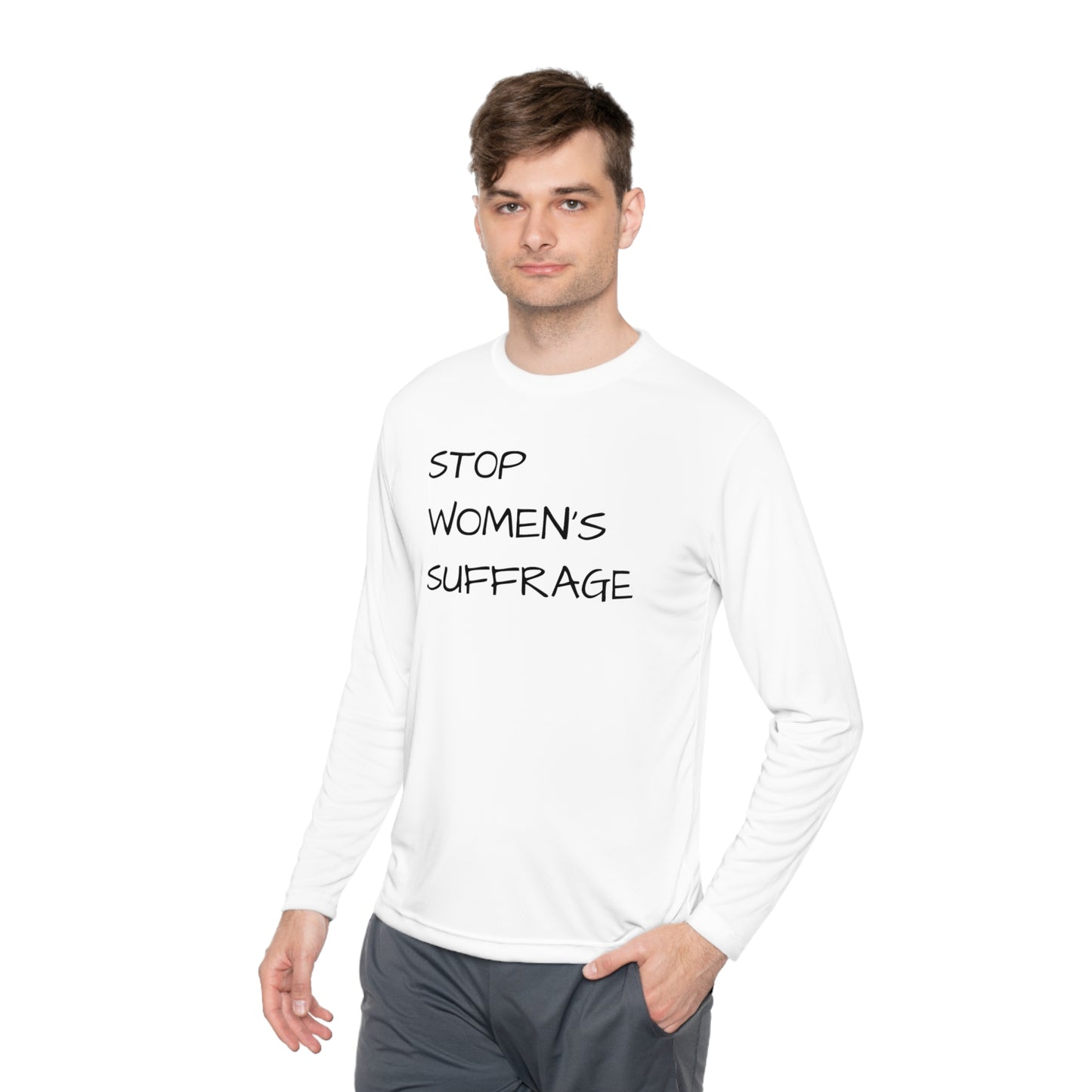 "End Women's Suffrage" Unisex Lightweight Long Sleeve Tee