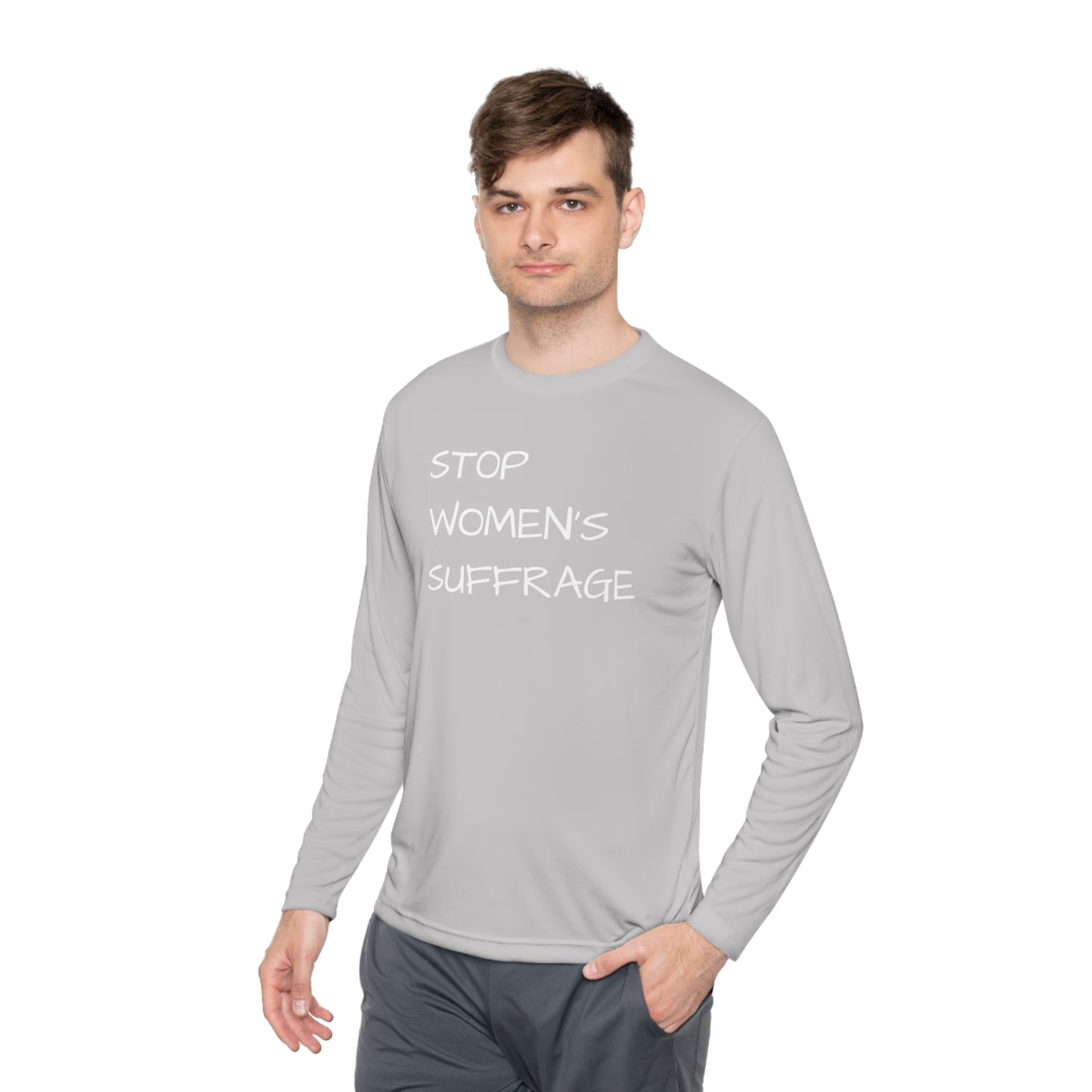 "End Women's Suffrage" Unisex Lightweight Long Sleeve Tee